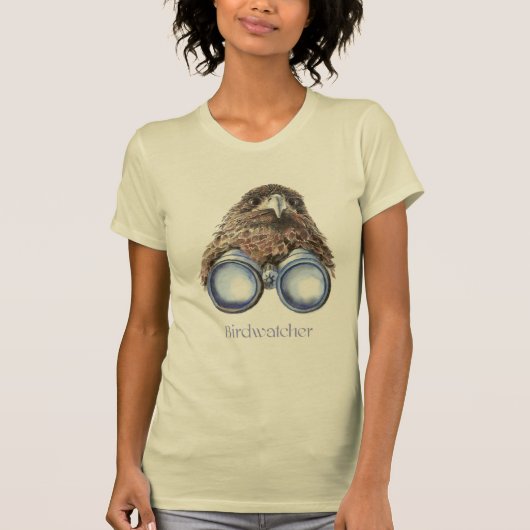 Birdwatcher Hawk Bird die je ziet Humor T-shirt (Voorkant)