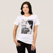 Birdwatcher in gedachte: sereniteit met gesloten o Tri-Blend shirt (Voorkant volledig)