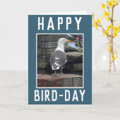 Birdwatcher of Vogelliefhebber Verjaardag Kaart (Gele Bloem)