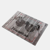 Birdwatcher Rustic Woodpecker Birds Farmhouse Deurmat (Schuin)