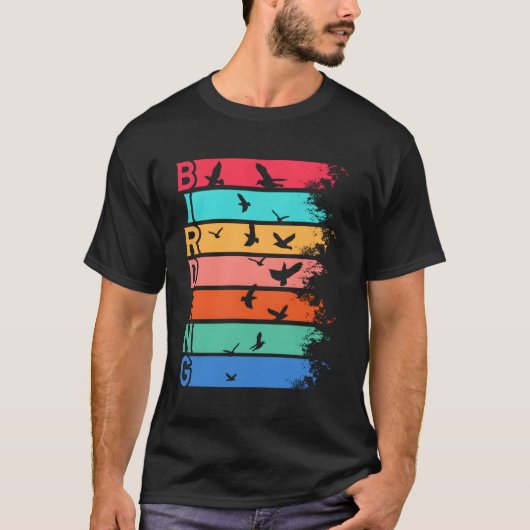 Birdwatcher Vogelwaarneming Vogelvogelwaarneming T-shirt (Voorkant)