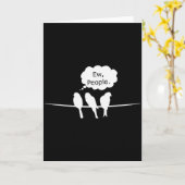 Birdwatching Funny Ew, People Birds Hobby Birding  Kaart (Gele Bloem)