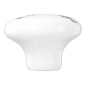 Birdwing Butterfly Shadow Monogram Keramische Knop (Zijkant)