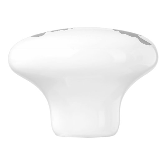 Birdwing Butterfly Shadow Monogram Keramische Knop (Zijkant)