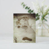 Birdy de Sneeuwman Briefkaart (Staand voorkant)