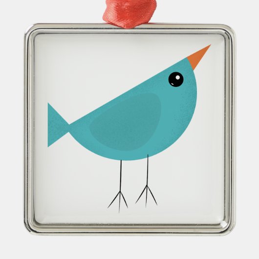 Birdy Metalen Ornament (Voorkant)