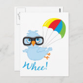 Birdy Parachute Briefkaart (Voorkant / Achterkant)