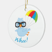 Birdy Parachute Keramisch Ornament (Links)