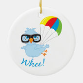 Birdy Parachute Keramisch Ornament (Achterkant)