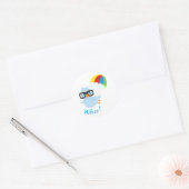 Birdy Parachute Ronde Sticker (Envelop)