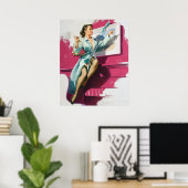 Birdy Pin Up Poster (Thuiskantoor)