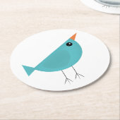 Birdy Ronde Kartonnen Onderzetter (Gebogen)