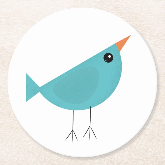 Birdy Ronde Kartonnen Onderzetter (Voorkant)