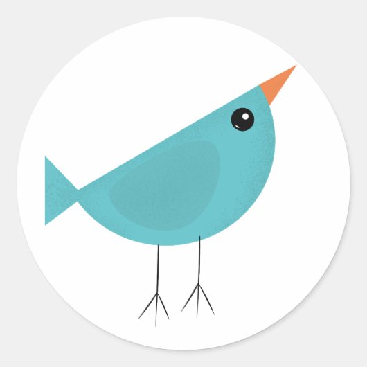 Birdy Ronde Sticker (Voorkant)
