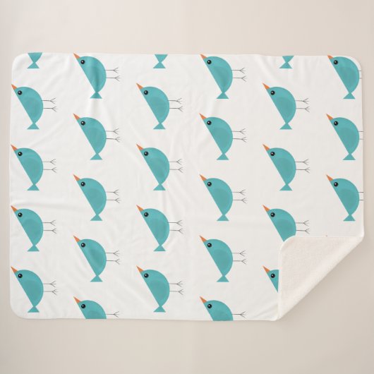 Birdy Sherpa Deken (Voorkant (horizontaal))