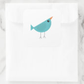 Birdy Vierkante Sticker (Tas)