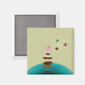 Birdy yogahouding magneet (Voorkant / Achterkant)