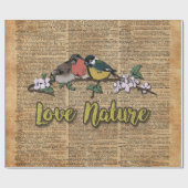 Bireds op bijkantoor, het Oude Ontwerp van de Kuns Cadeaupapier (Vlak)