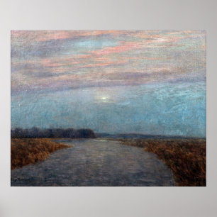 Birge Harrison - maanlicht op de hackensack [Reco Poster