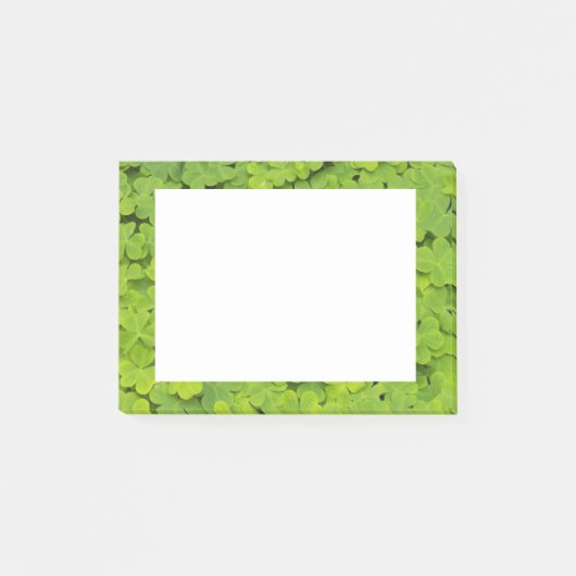 Birght Green Shamrocks Floral Post-it® Notes (Voorkant)