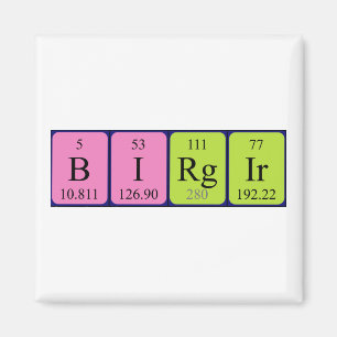 Birgir periodieke table name magnet