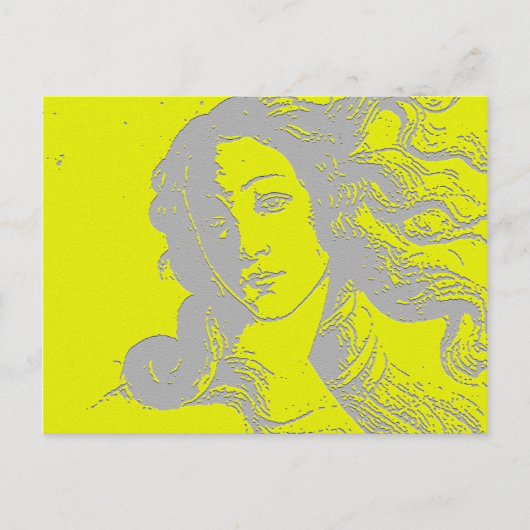 Birh of Venus, Godin, Alternatief Briefkaart (Voorkant)