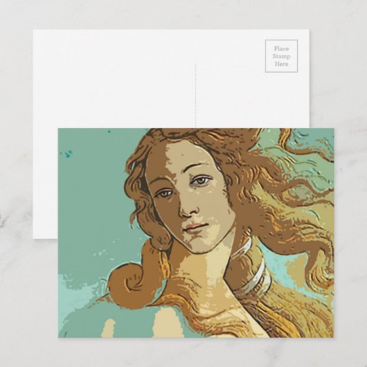 Birh van Venus, godin Briefkaart (Voorkant / Achterkant)