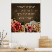 Birkat Kohanim - de priesterzegen in het Hebreeuws Poster (Keuken)