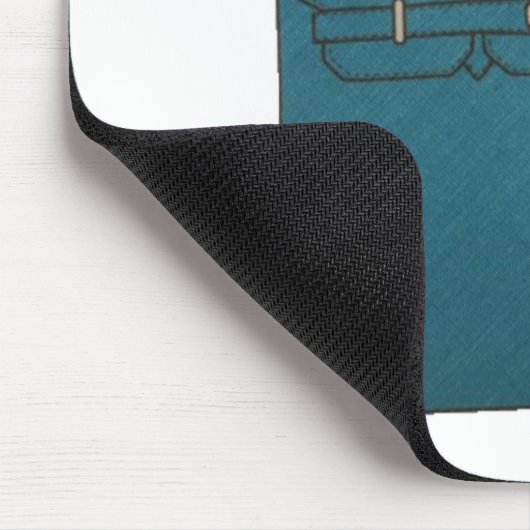 Birkin Canvas tas Blue Muismat (Hoek)