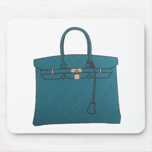 Birkin Canvas tas Blue Muismat (Voorkant)