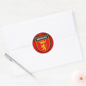Birkirkara Flag Ronde Sticker (Envelop)