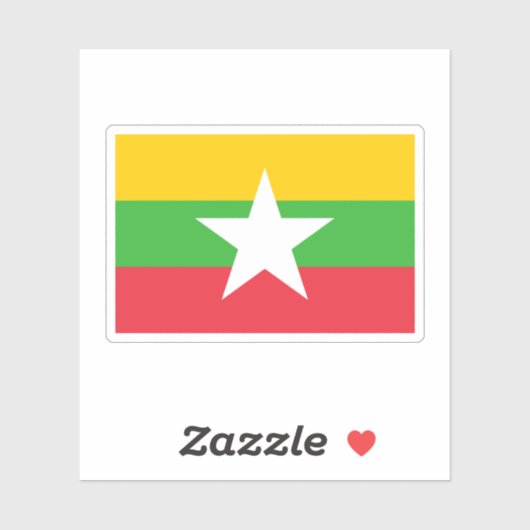 Birma (1989) sticker (Vel)