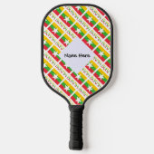Birma en Myanmar met Jouw naam Pickleball Paddle (Achterkant)