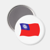 Birma Flag Magnet (Voorkant / Achterkant)