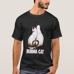 Birma Kat Charmante Feliene Metgezellen T-shirt