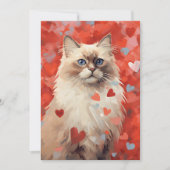 Birma kat  Valentijnsdag Feestdagenkaart (Voorkant)