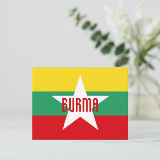 Birma/Myanmar briefkaart (Staand voorkant)