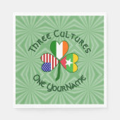Birma (Myanmar) Ierland Verenigde Staten Shamrock  Servet (Voorkant)