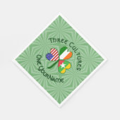 Birma (Myanmar) Ierland Verenigde Staten Shamrock  Servet (Hoek)