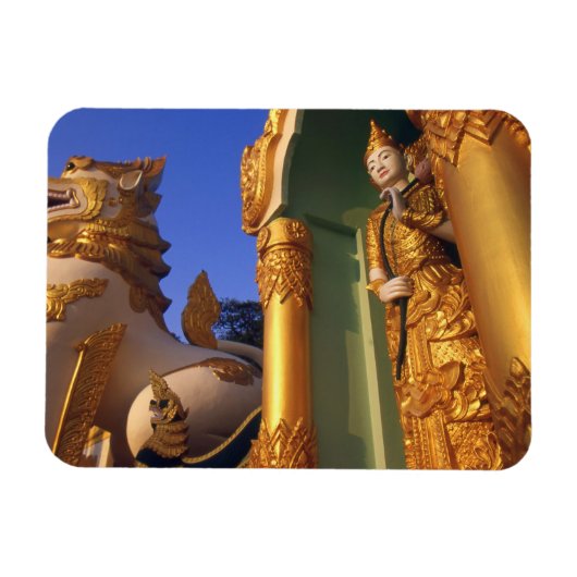 Birma (Myanmar), Rangoon (Yangon) Tempel Magneet (Horizontaal)