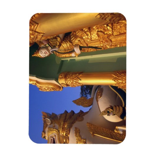 Birma (Myanmar), Rangoon (Yangon) Temple Magneet (Verticaal)
