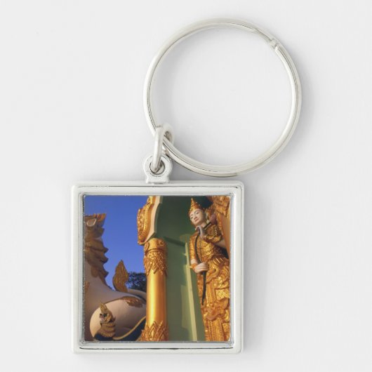 Birma (Myanmar), Rangoon (Yangon) Temple Sleutelhanger (Voorkant)