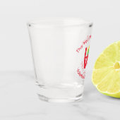 Birma Myanmar Rode Love Vlag gepersonaliseerd Shot Glas (Links)