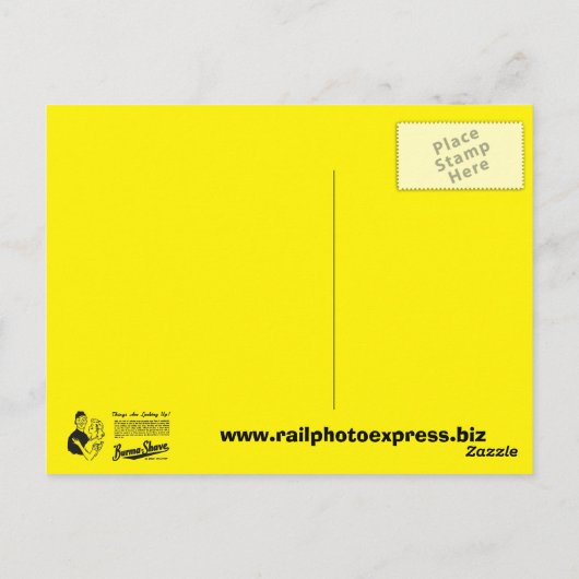 Birma Shave Adoring Eyes Briefkaart (Achterkant)