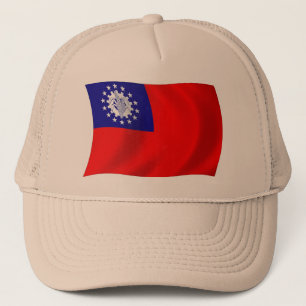 Birma Vlag Hoed Trucker Pet