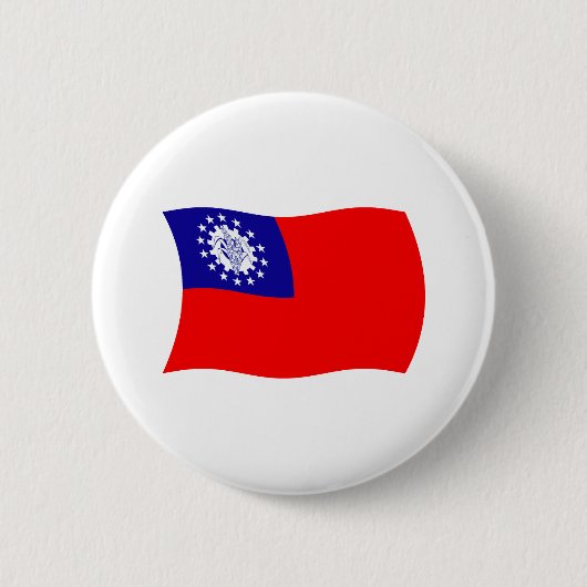 Birma Vlag Knop Ronde Button 5,7 Cm (Voorkant)