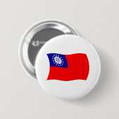 Birma Vlag Knop Ronde Button 5,7 Cm (Voorkant /achterkant)