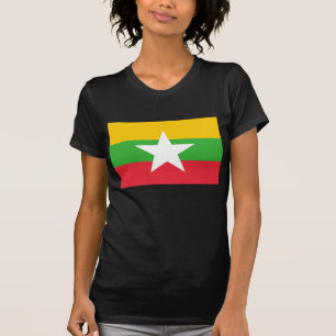 Birma vlag; Myanmar T-shirt