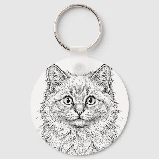 Birmaans Kittensleutelhanger Sleutelhanger (Voorkant)