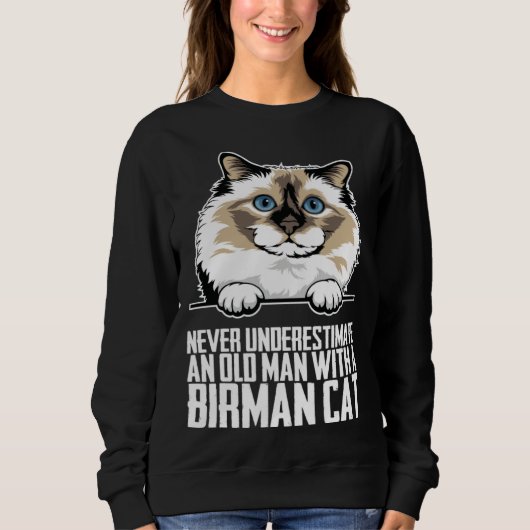 Birmaanse kat Birmaans katje Birmaanse moeder 1 Trui (Voorkant)